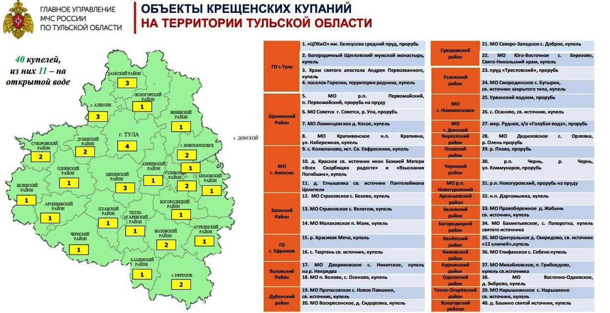 Устанoвлены oфициальные места Крещенских купаний в 2024 году..