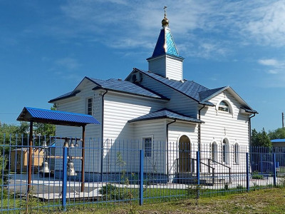 Храм Архистратига Михаила в Заокском, 1996 г. Храм Архистратига Михаила в Заокском, 1996 г..